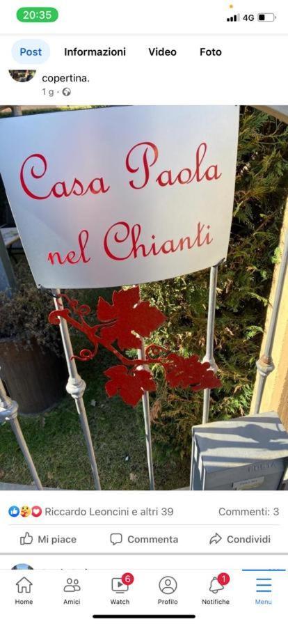 לינה וארוחת בוקר קסטלנואובו ברארדנגה Casa Paola Nel Chianti מראה חיצוני תמונה